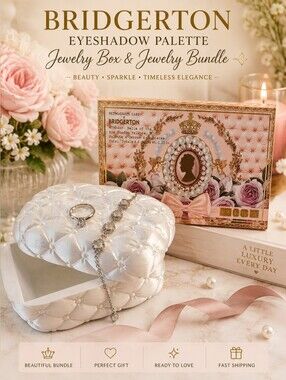 👑✨Bridgerton Eyeshadow Palette, Jewelry Box & Jewelry Bundle